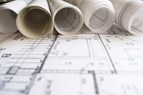 blueprint layout of building interior